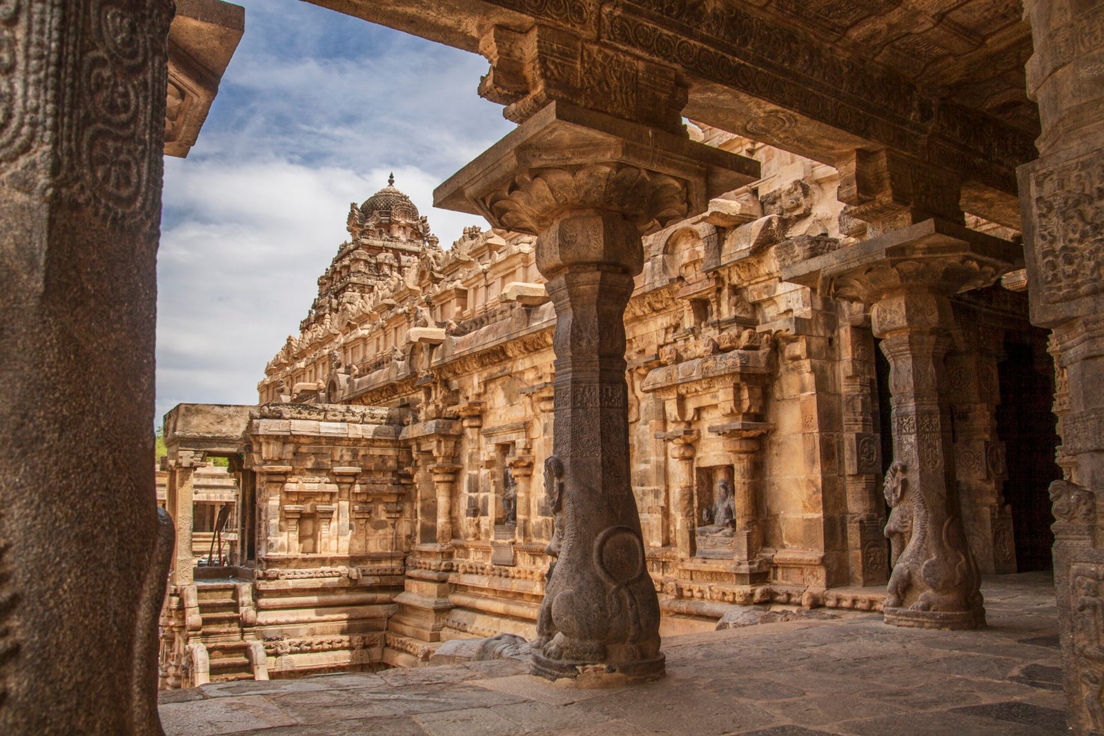 Airavatesvara Temple, Darasuram, Tamil Nadu, India. One of Great Living Chola Temples - UNESCO World Heritage Site.
