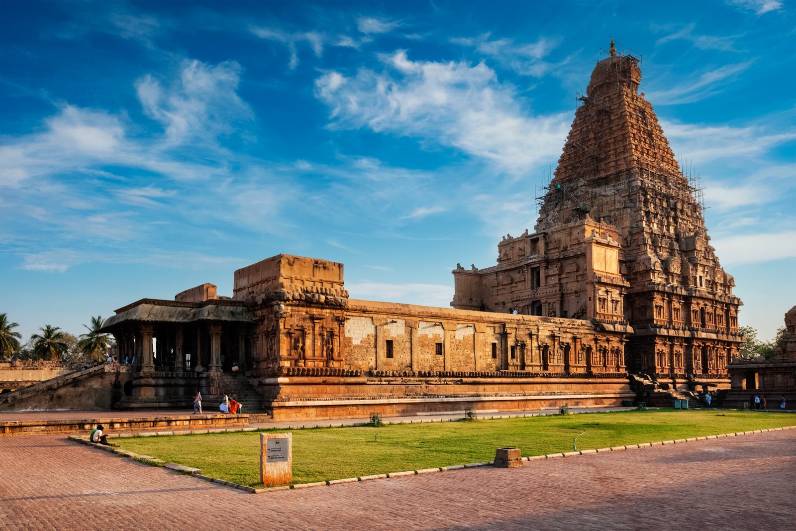 Brihadishwara Temple. Tanjore (Thanjavur), Tamil Nadu, India. The Greatest of Great Living Chola Temples - UNESCO World Heritage Site,