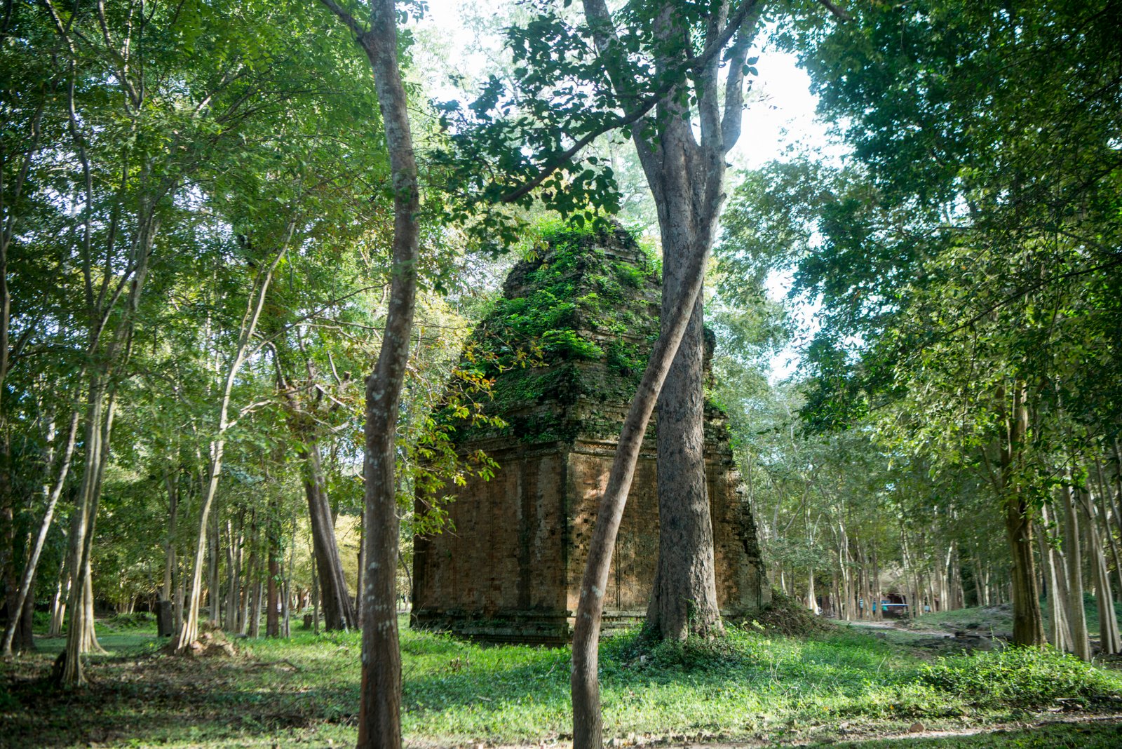 the khmer ruins of the Sambor Prei Kuk Ruins north of the city of Kampong Thom of Cambodia. Cambodia, Kampong Thom, November, 2017,