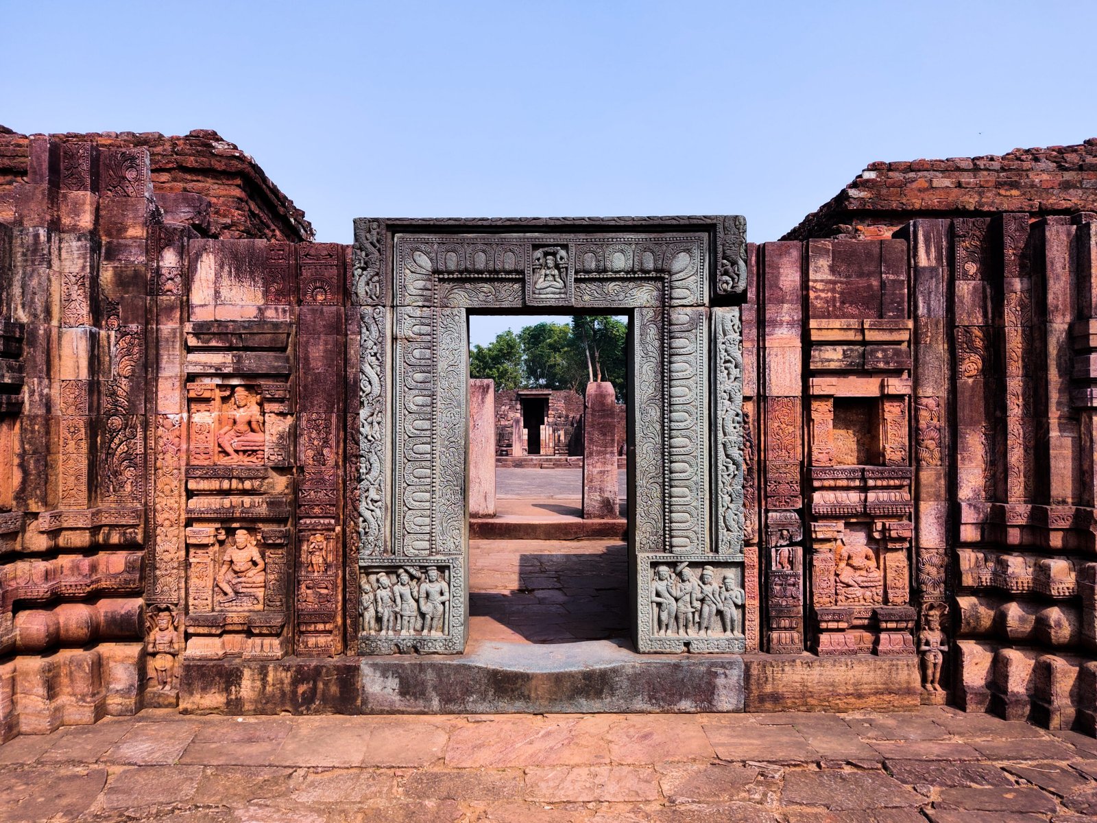 This is the main gate of the Ratnagiri Mahavihara, Buddhist Monastery at Jajpur in Odisha. The place dates back to 5th Century CE... The main ornate gate of the Monastery is made with blue-green chlorite stone and looks amazing.