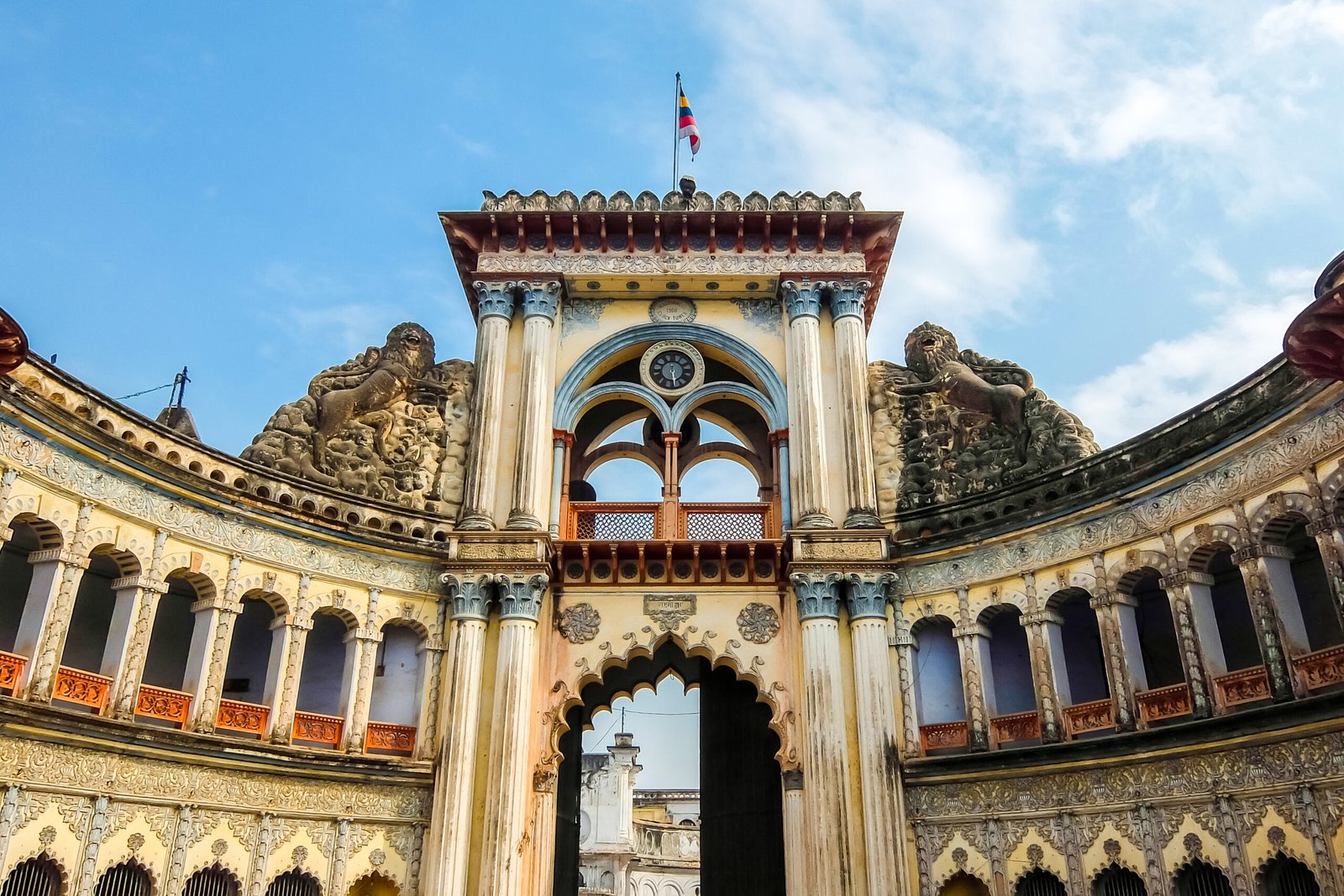Ayodhya, India. Architecture of Ayodhya, also known as Saketa, an ancient city of India, believed to be the birthplace of Rama.